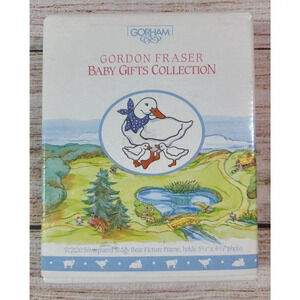 Vintage Gorham Gordon Fraser Silver Plated Teddy Bear Baby Photo Frame 1987 New